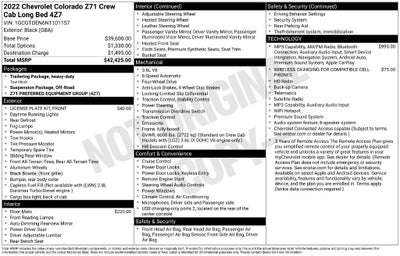 2022 Chevrolet Colorado 4WD Z71