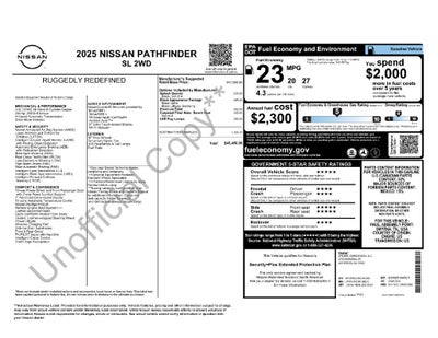 2025 Nissan Pathfinder SL FWD
