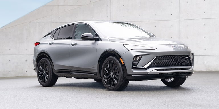 Front Passenger Side View of the 2025 Buick Envista Parked by Concrete Wall