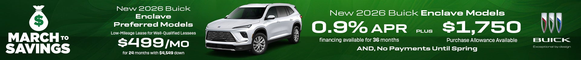 2026 Buick Enclave Model Offer