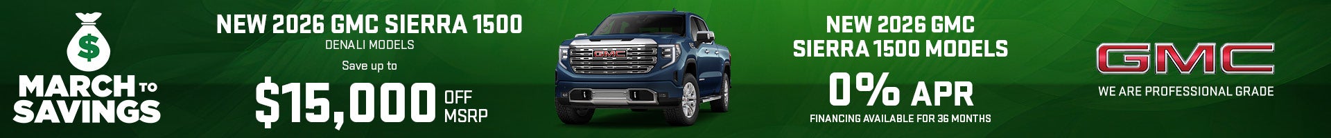 2026 Sierra 1500 Model Offer