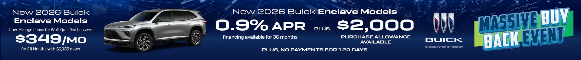 2026 Buick Enclave Model Offer