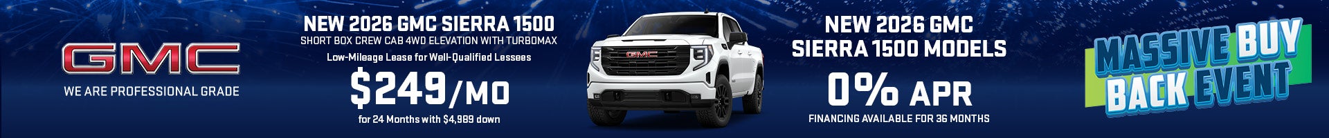 2026 Sierra 1500 Model Offer