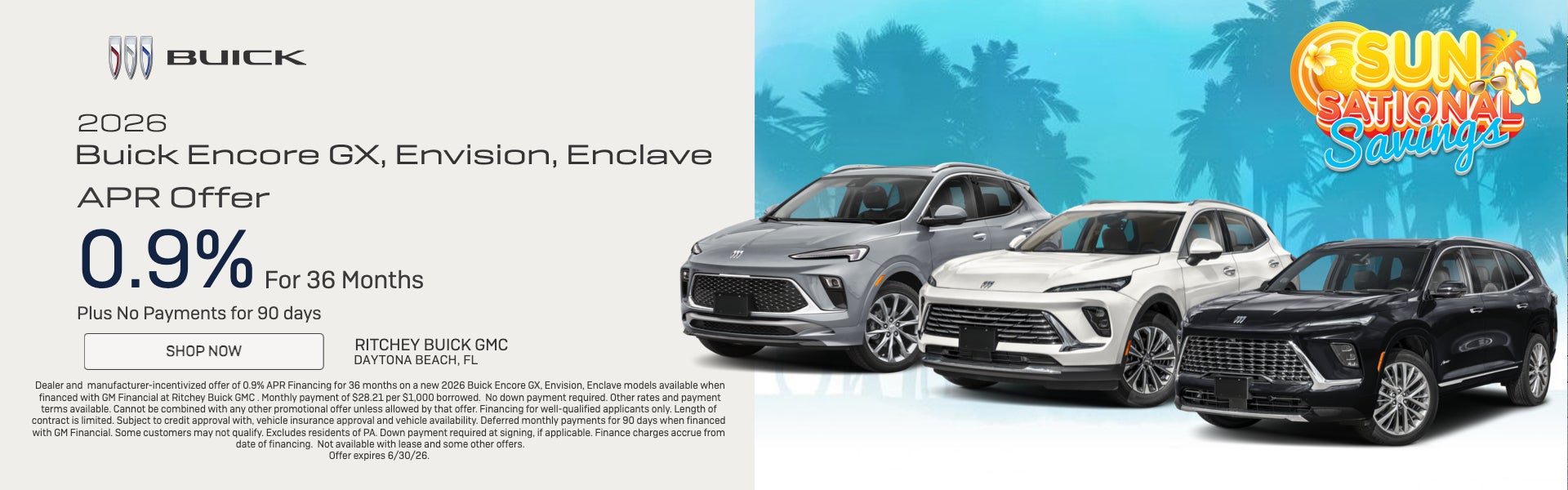 2026 BUICK ENCORE GX, ENVISION, ENCLAVE