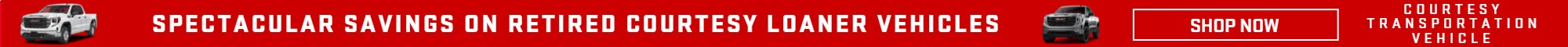 Spectacular Savings on Retired Courtesy Loaner Vehicles. Shop now.